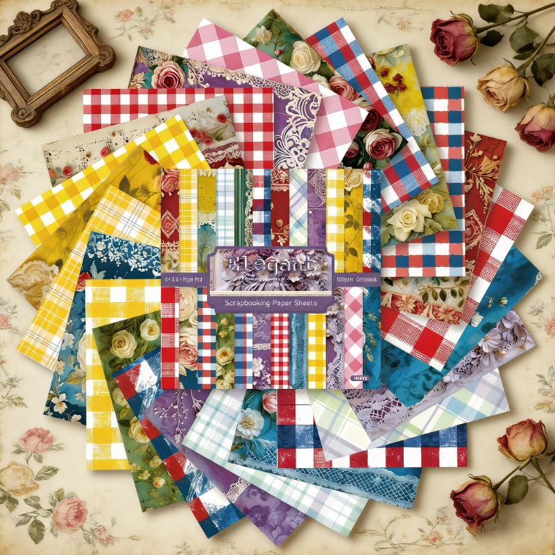 6 inch Elegant Scrapbook Paper Pad SKP609