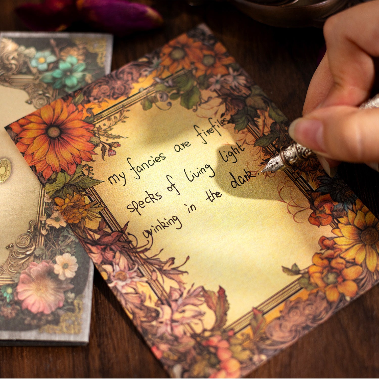 30 Pcs Vintage Floral Background Paper FFHY