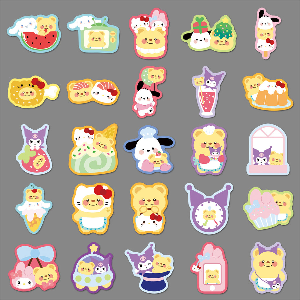 50Pcs Kawaii Waterproof Vinyl Stickers SRO109