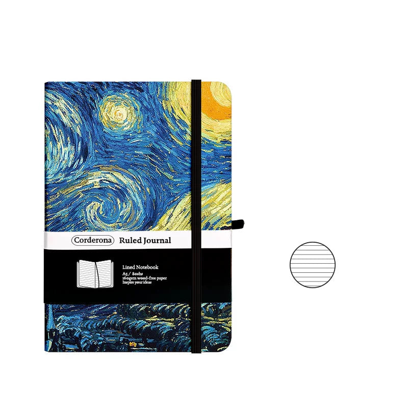 Van Gogh Inspired A5  Notebook  - Starry Night