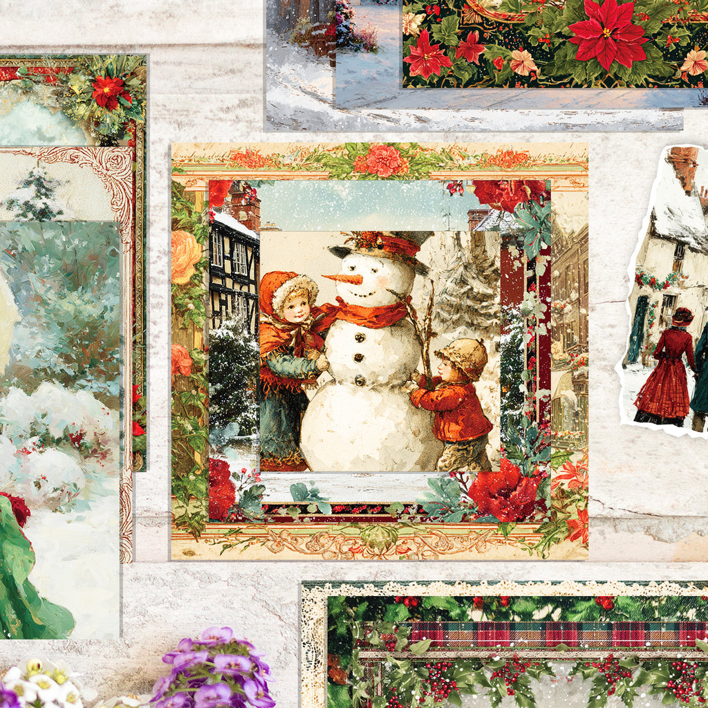 6 inch Victoria Winter Scrapbook Paper Pad PA788