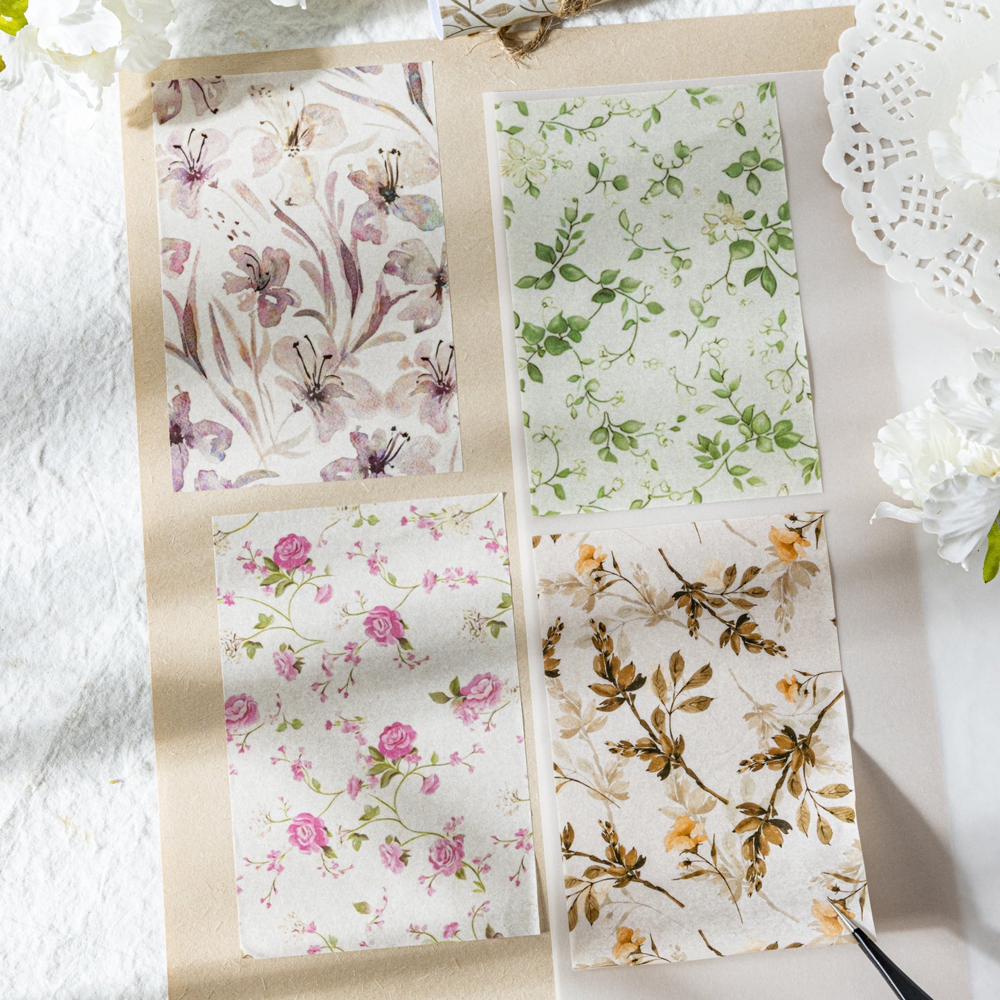 30 Sheets Floral Washi Stickers FGHY