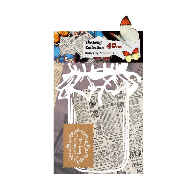 42 Pcs Butterfly Flower Under Sea Stickers MCSC