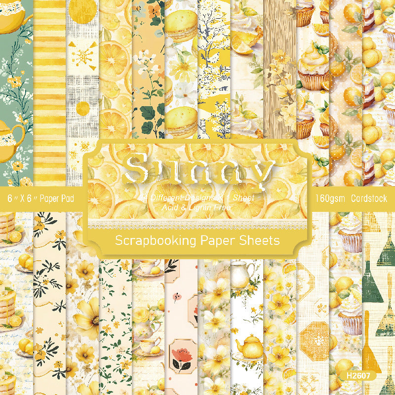 6 inch Sunny Scrapbook Paper Pad SKP607