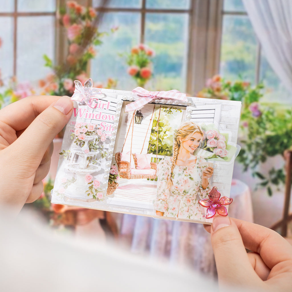 20 Pcs Windows Girl PET Stickers CTWSN