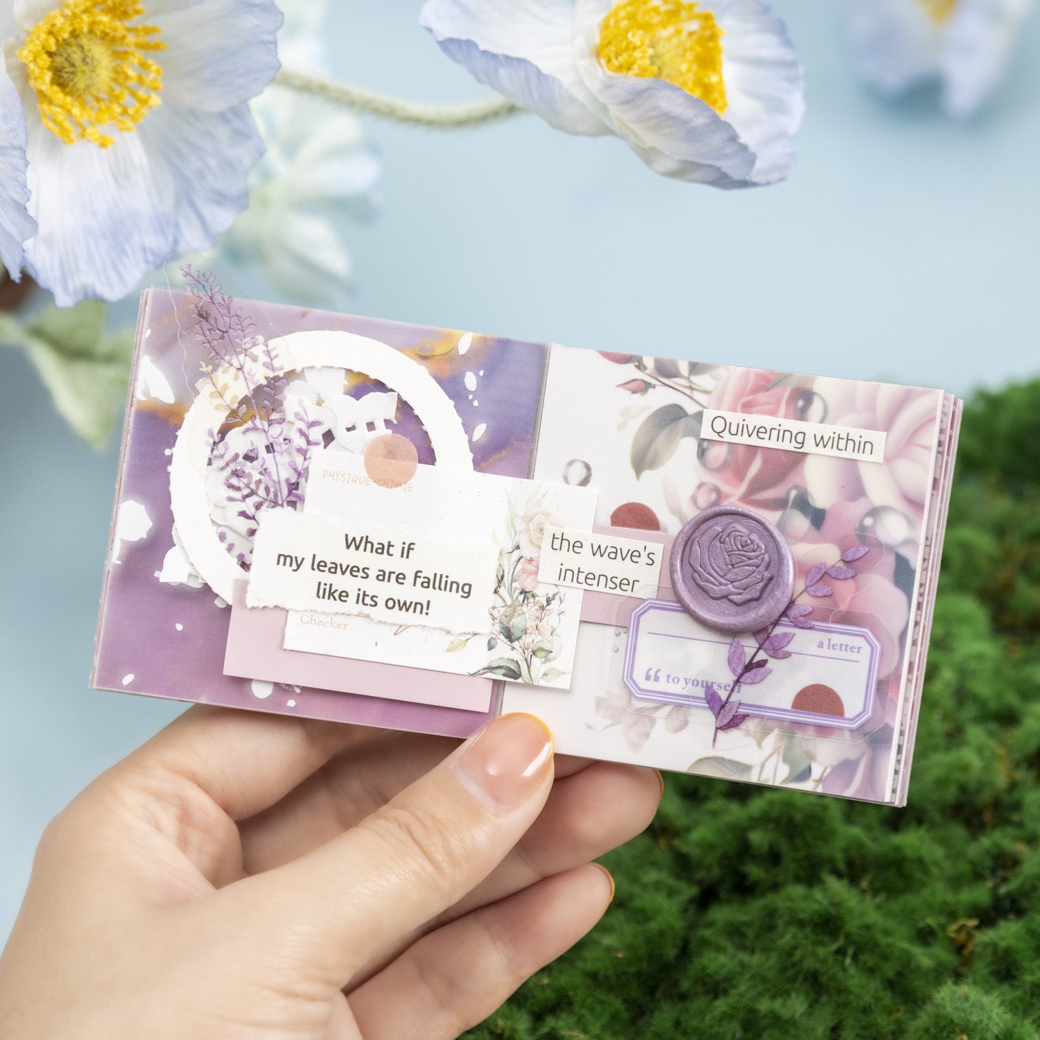 50 Pcs Mini Scrapbook Backgournd Paper FCXB
