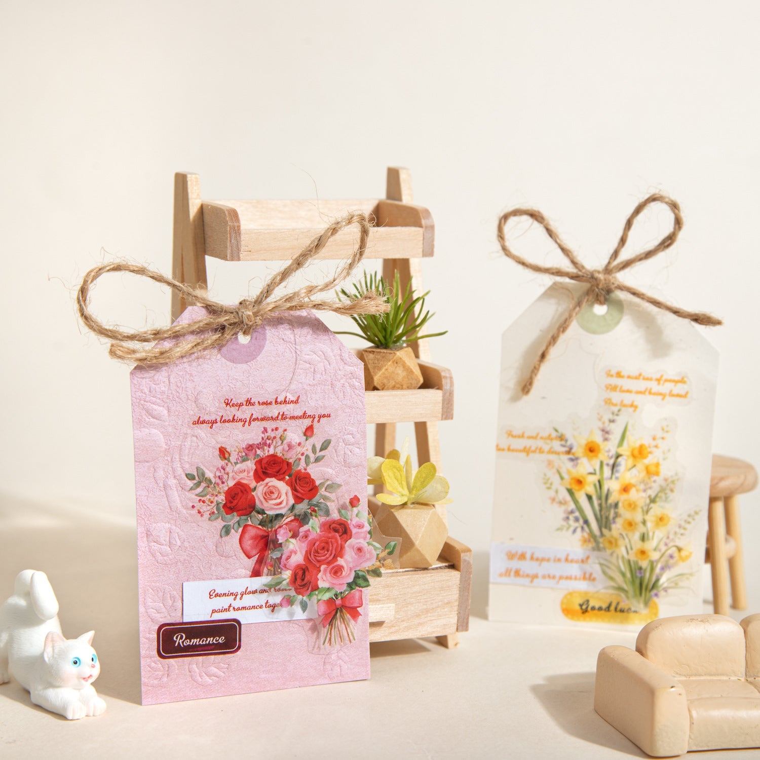 1 Roll Bouquet Flower PET Stickers Tape HYSK