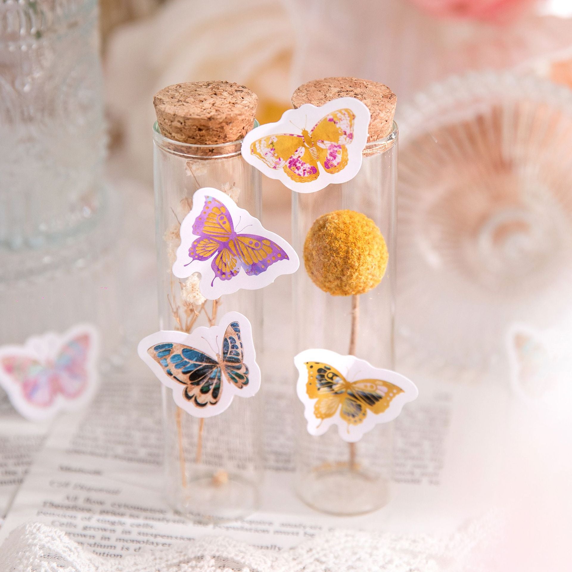 46 Pcs Butterfly Stickers LJHD