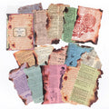 30 Pcs Burnt Edge Chronicles Vintage Ephemera Paper Pack