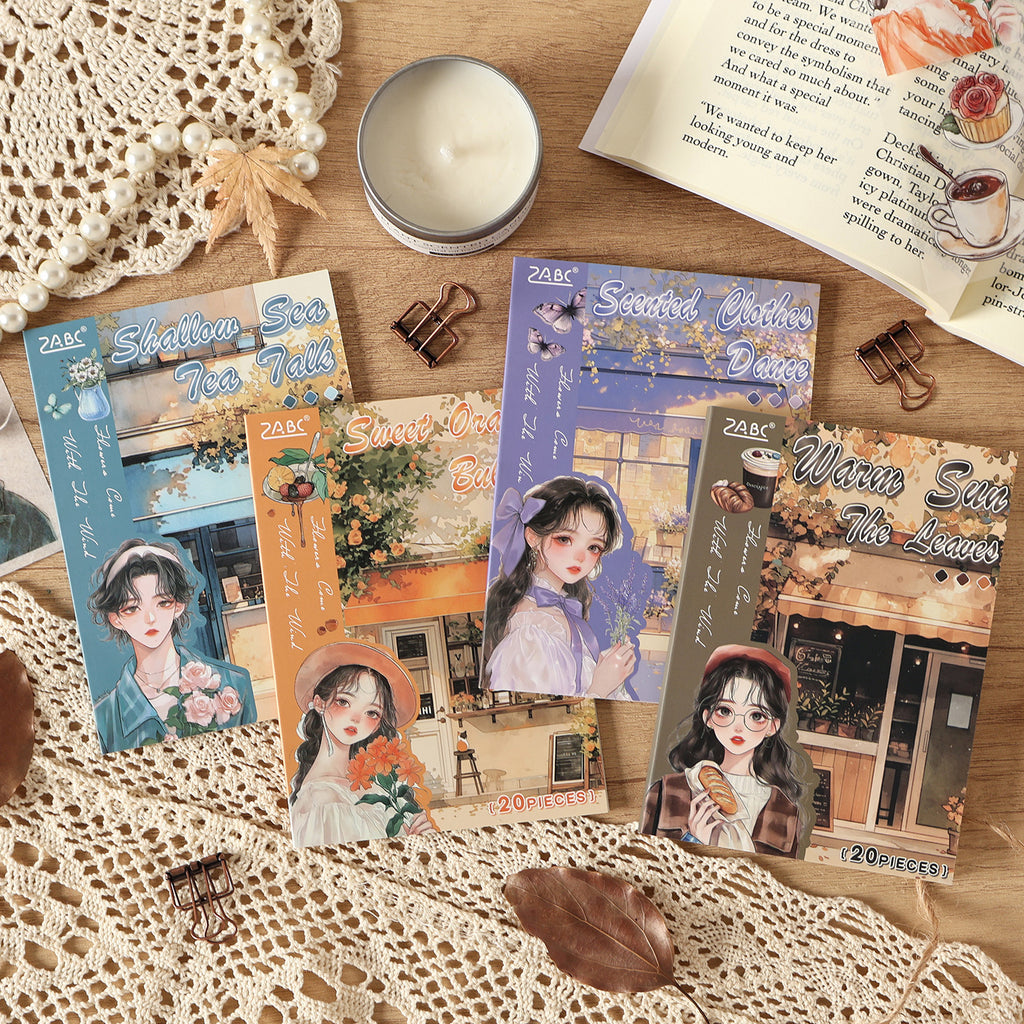 20 Sheets Lifestyle Girl Stickers Book HXFL