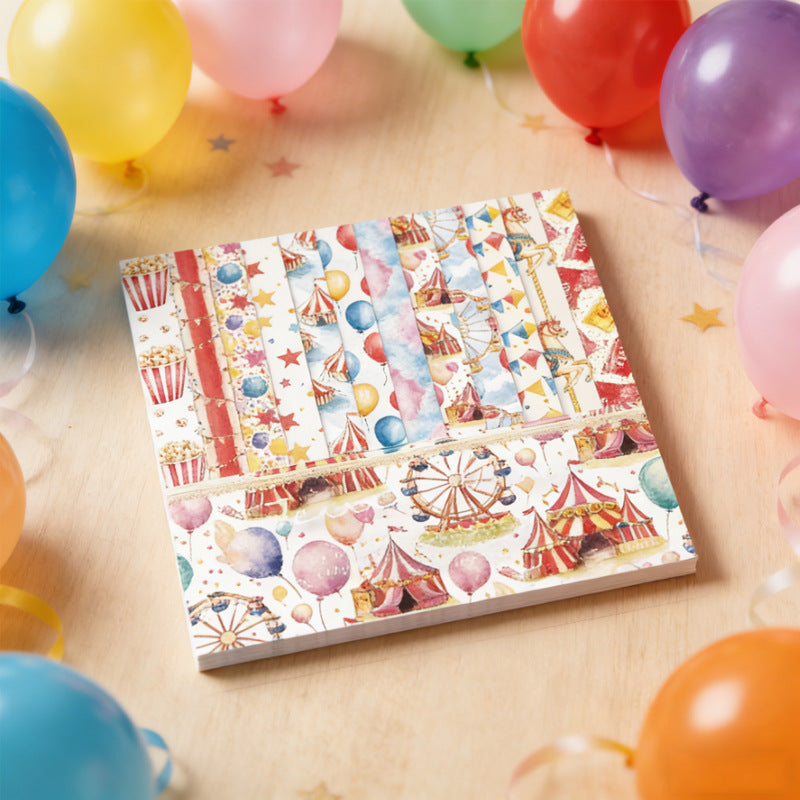 6 inch Amusement Park Scrapbook Paper Pad SKP466