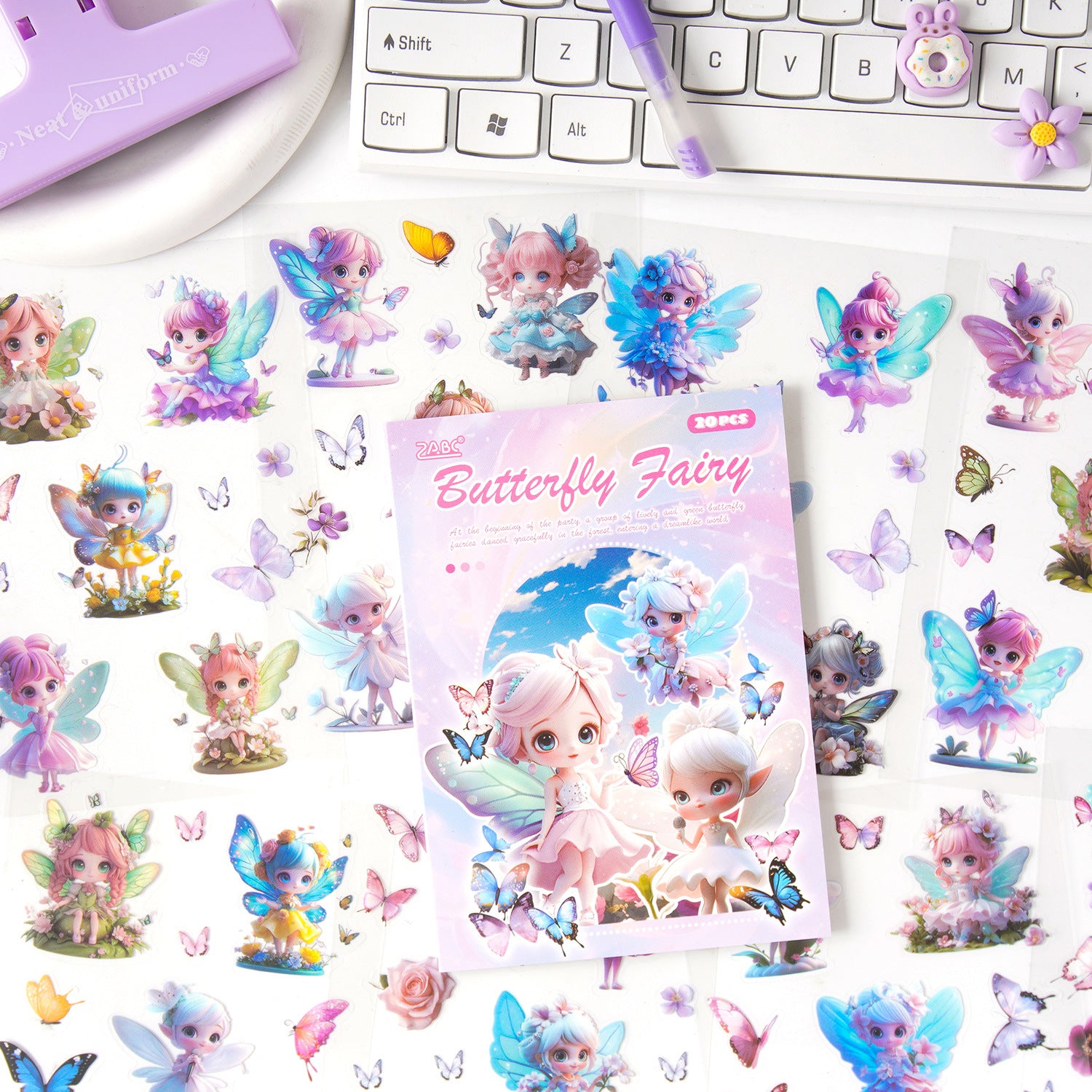 20 Sheets Undersea Animal Stickers Book WXSW