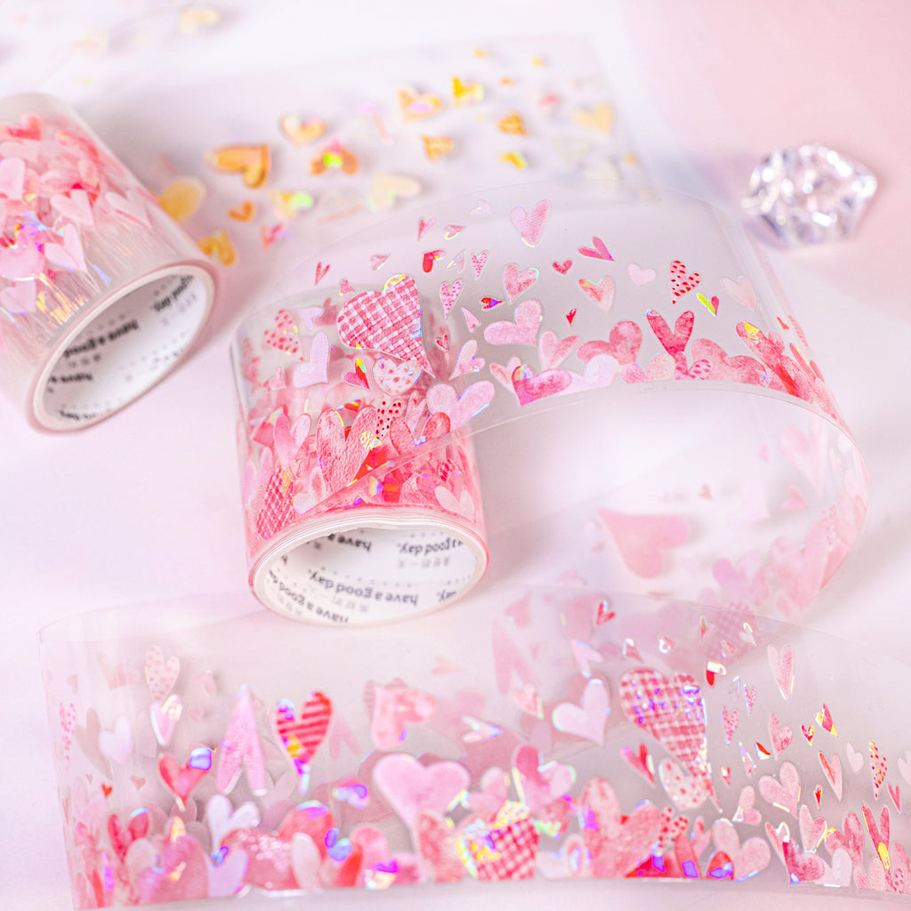 1 Roll Lovely Heart PET Tape JDDX