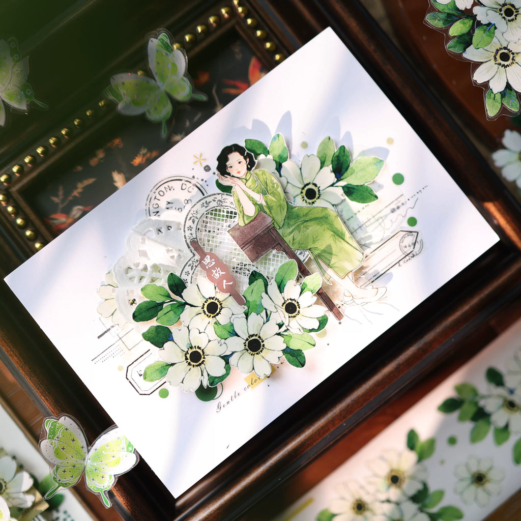 Floral Decorative Tape Rolls- Vernal Meadow