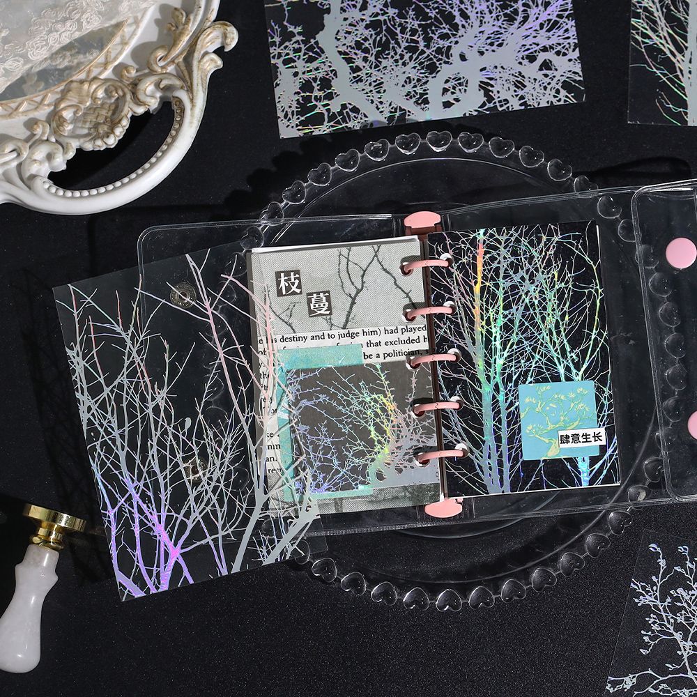 10 Pcs Firework Tree PET Stickers LMSX