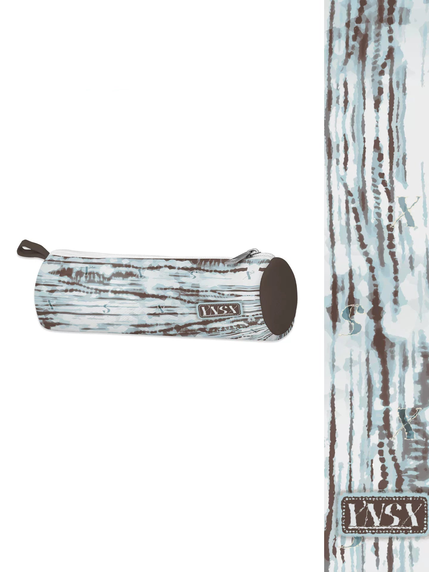 Sea Salt Bark Artisan Canvas Cylindrical Pencil Case