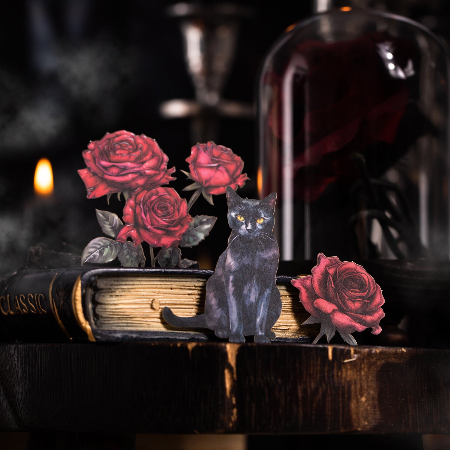 20 Pcs Gothic Theme Cardstock Stickers AHHJ