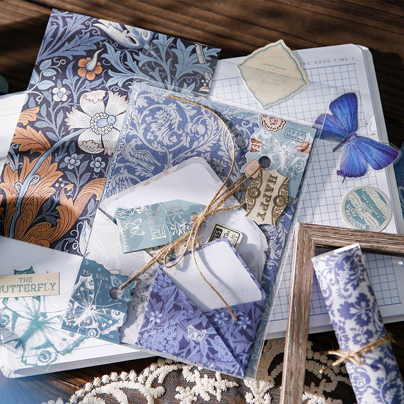 30 Pcs Vintage Stickers and Paper Kit MLSHD