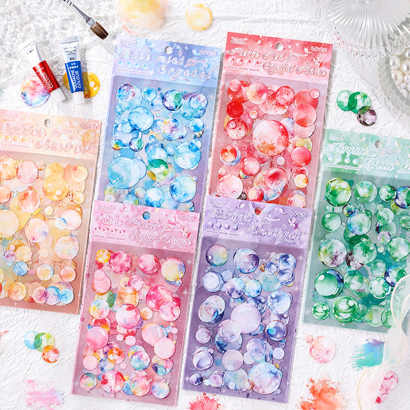 4 Sheets Bubble Stickers LLTX