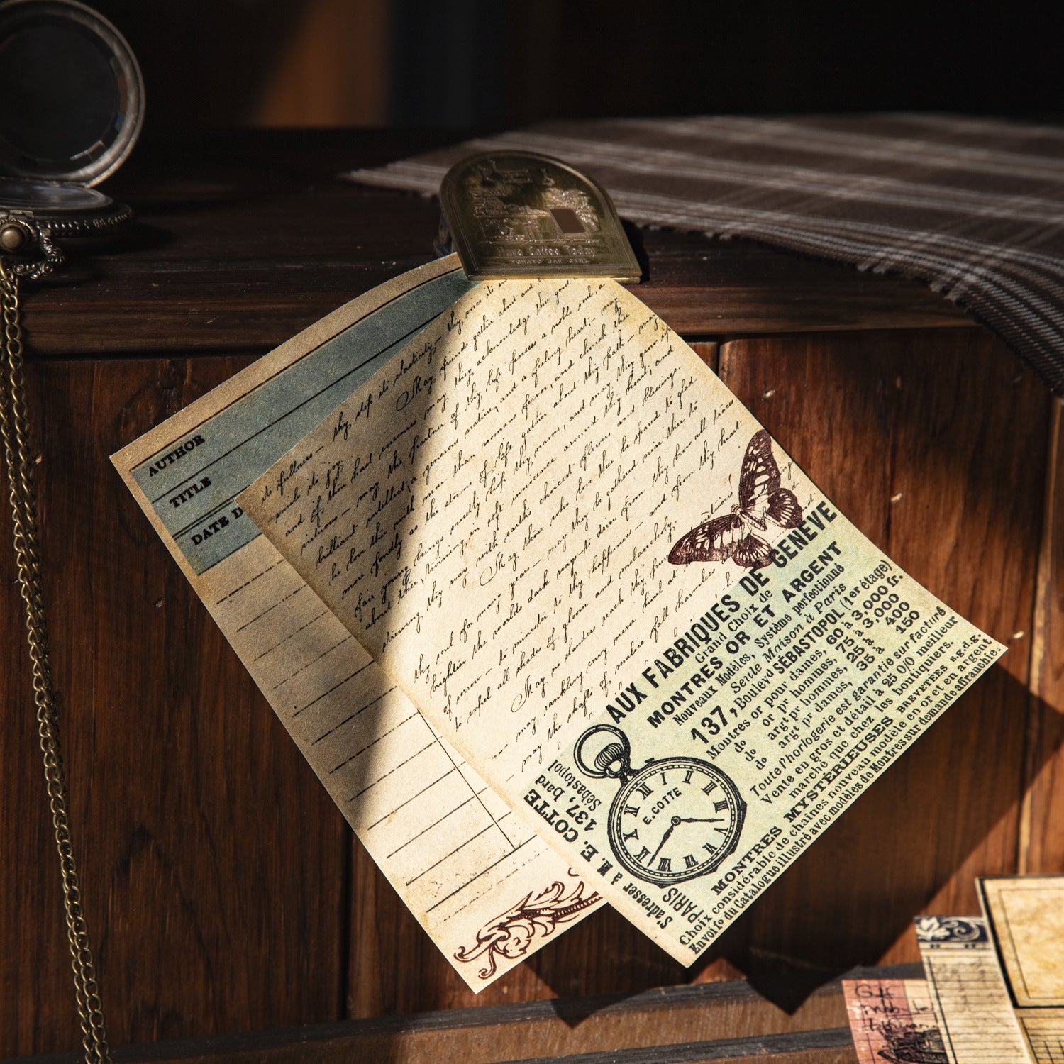 20 Pcs Old Page Journal Paper JYSJ