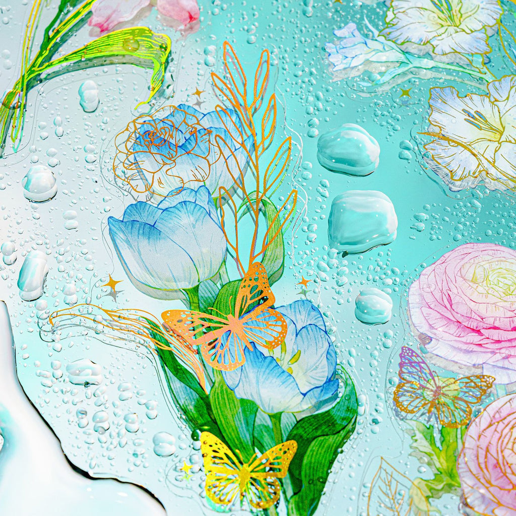 10 Pcs Flowers PET Stickers HHJX