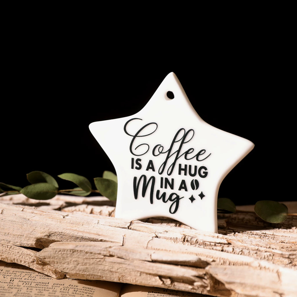 2 Sheets Waterproof Rub on Stickers - Coffee Words