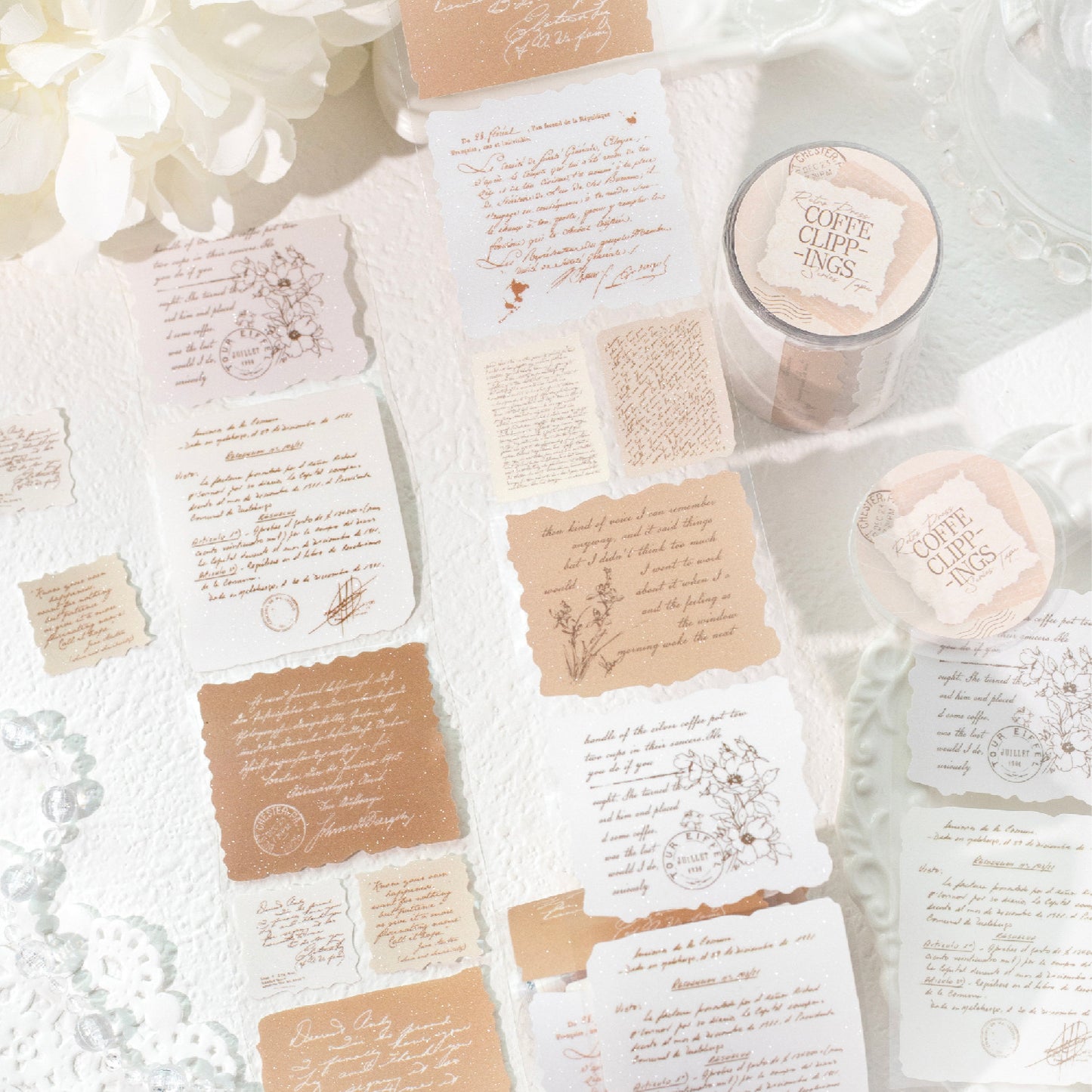 1 Roll Vintage Quote Journal Stickers FGBKP