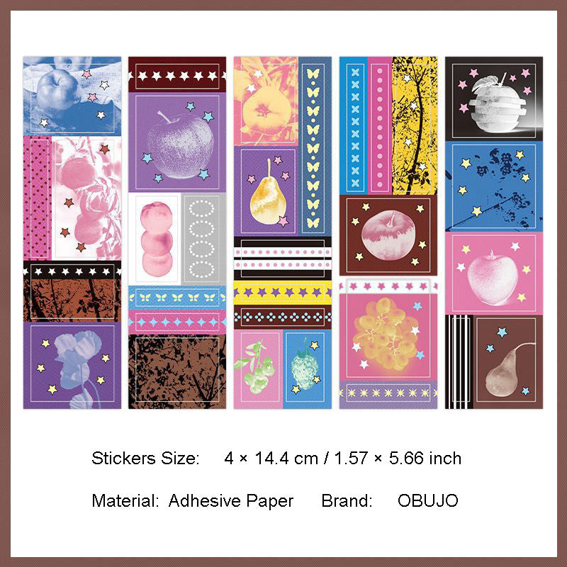 10 Pcs Creative Scrapbook Stickers FXDZ