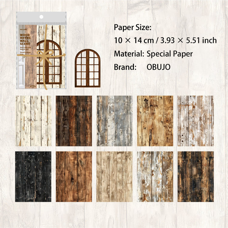 21 Pcs Natural Theme Scrapbook Paper ZRJG