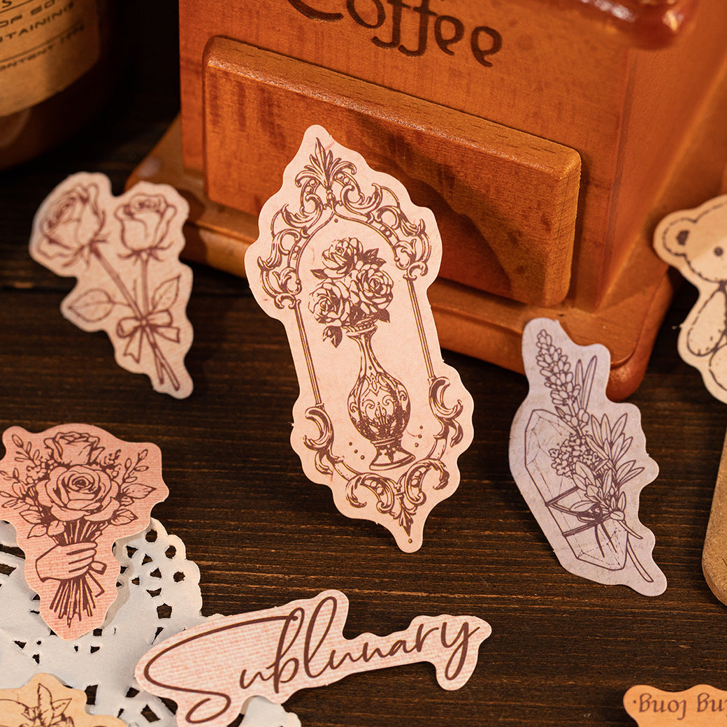 30 Pcs Vintage Journal Stickers BJLN