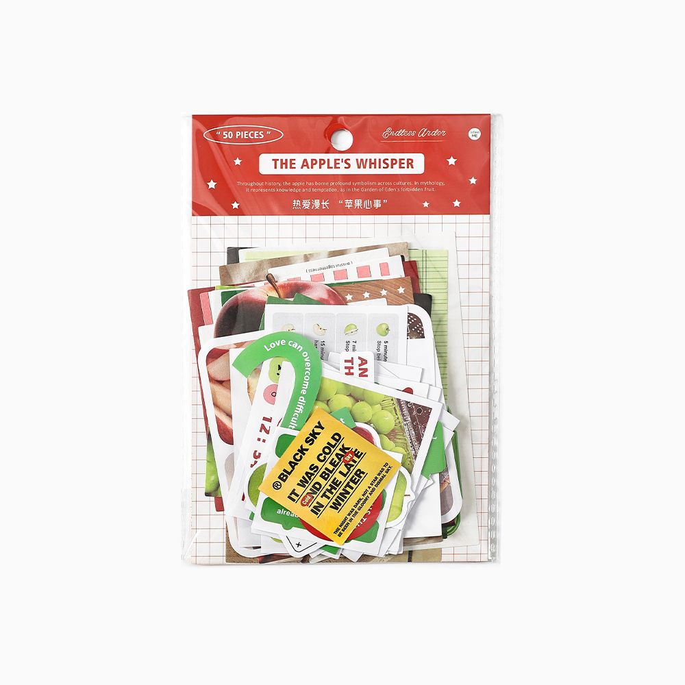 50 Pcs Aesthetic Journal Stickers and Paper RAMC