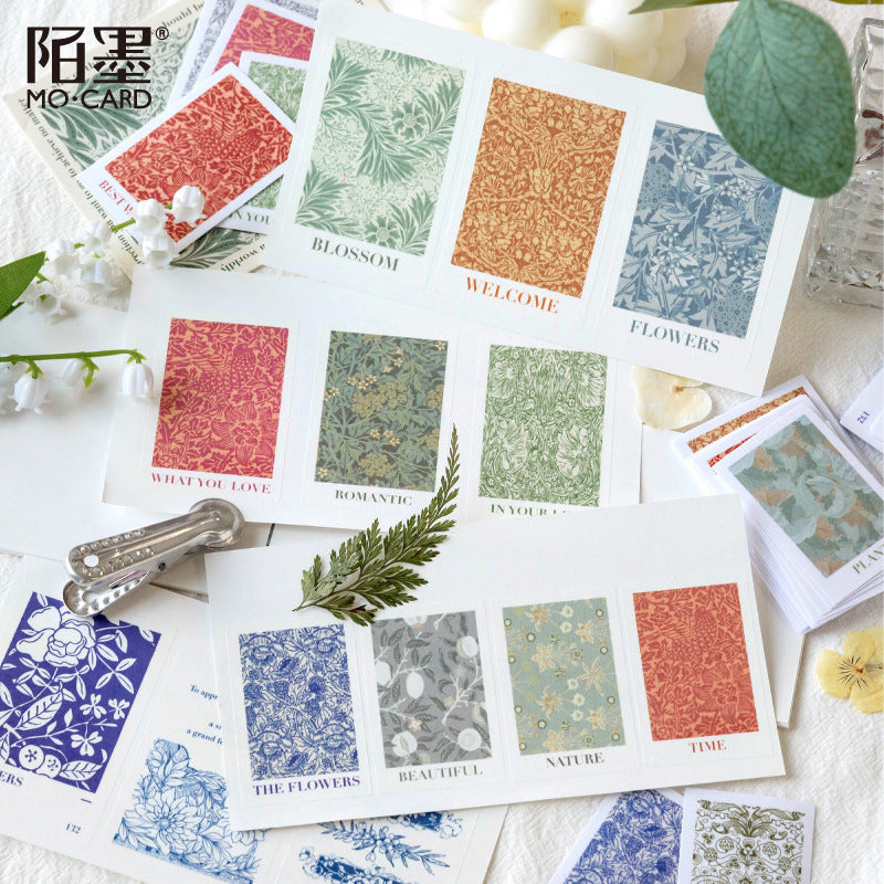 30 Pcs Botanical Art Themed Stickers ZWHX
