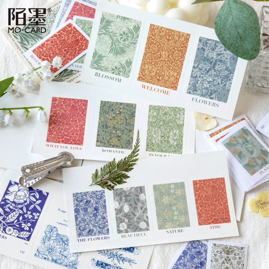 30 Pcs Botanical Art Themed Stickers ZWHX