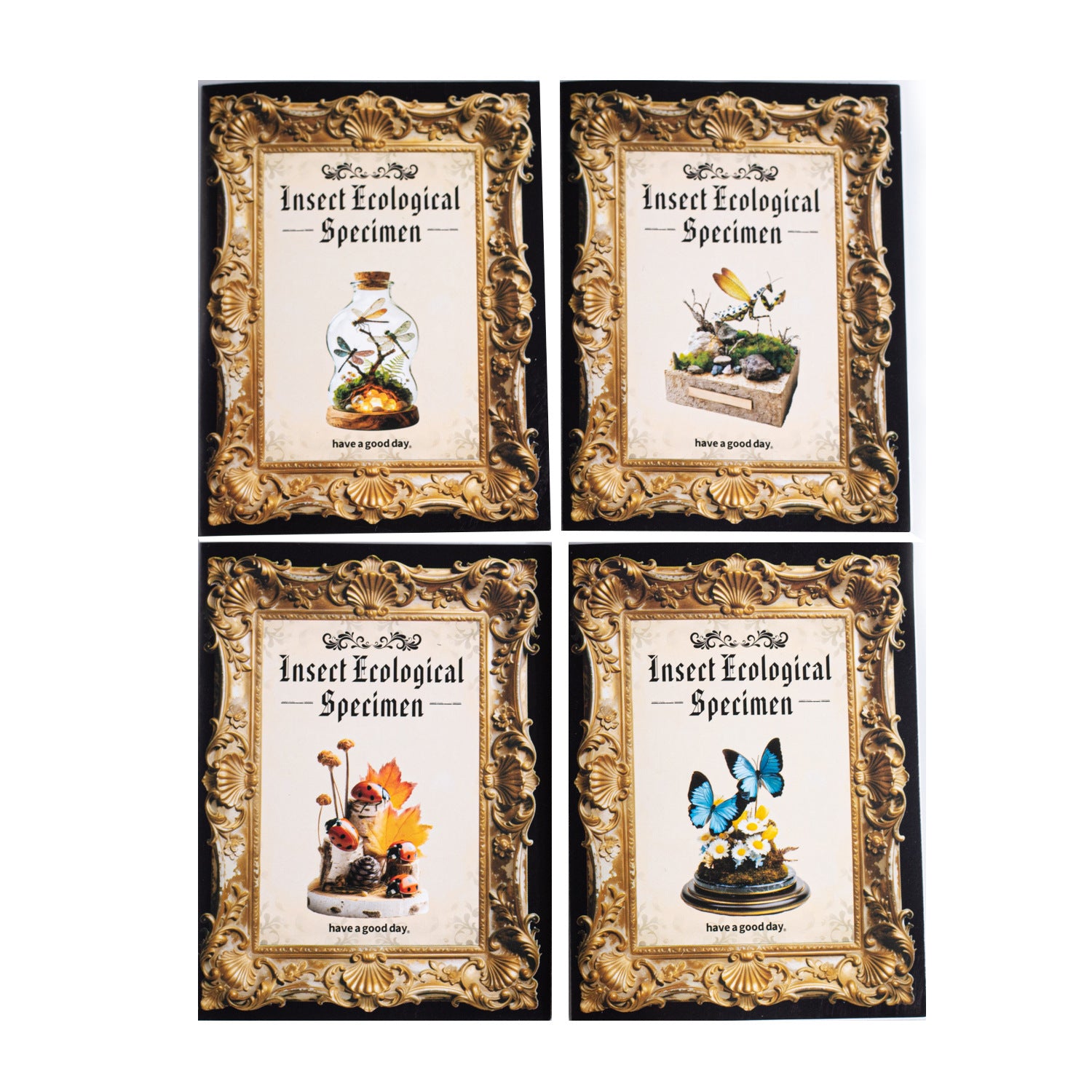 10 Pcs Insect Themed PET Stickers KCST