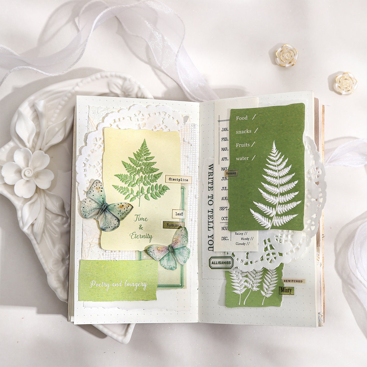 10 Pcs Botanical Notepad Paper CMSJ