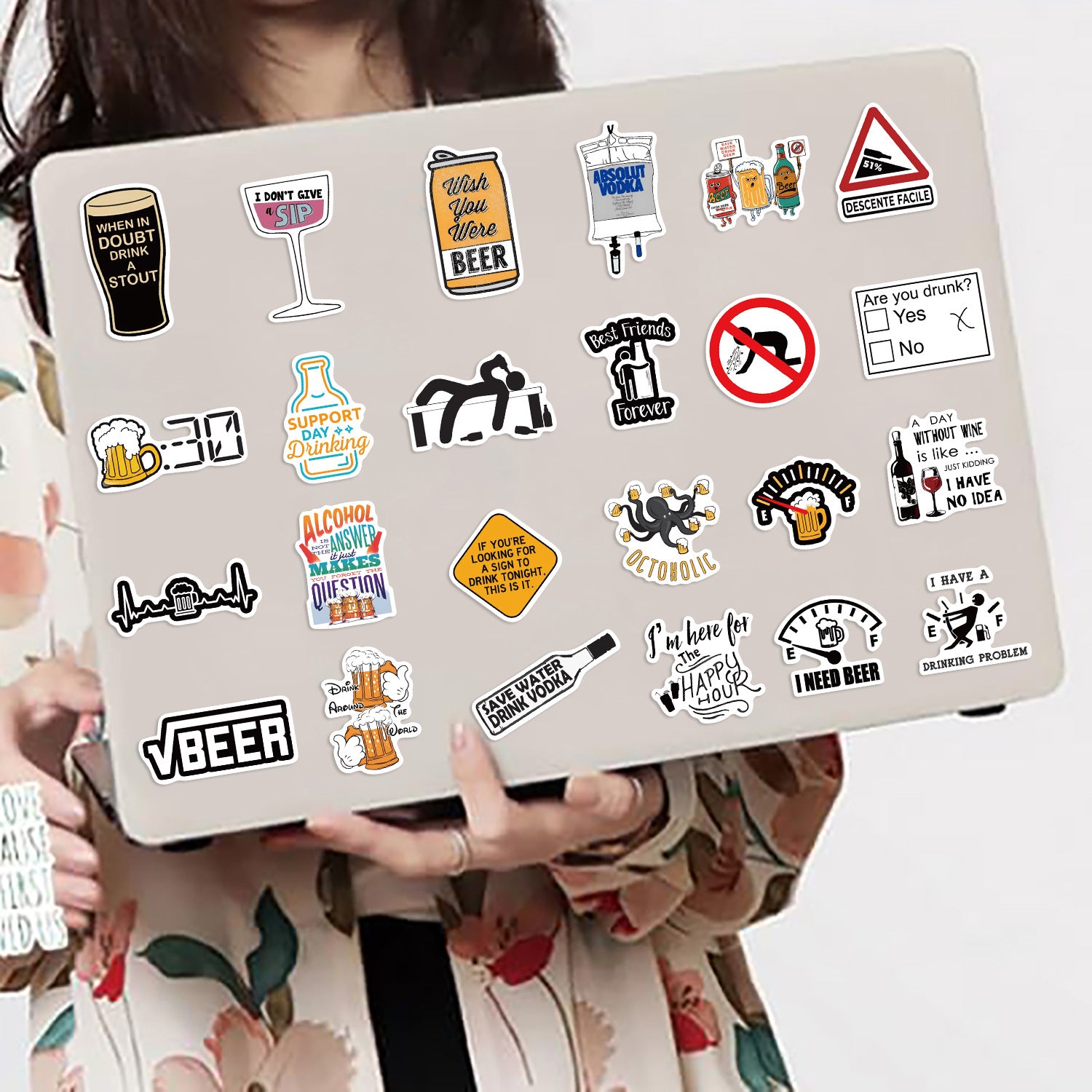50PCS Funny Sarcastic Meme Vinyl Stickers FUN09