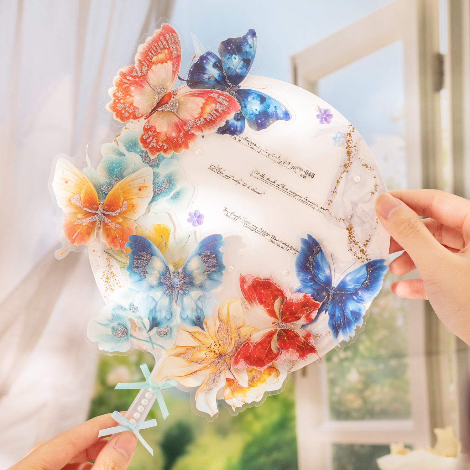 20 Pcs Butterfly PET Stickers LGHD