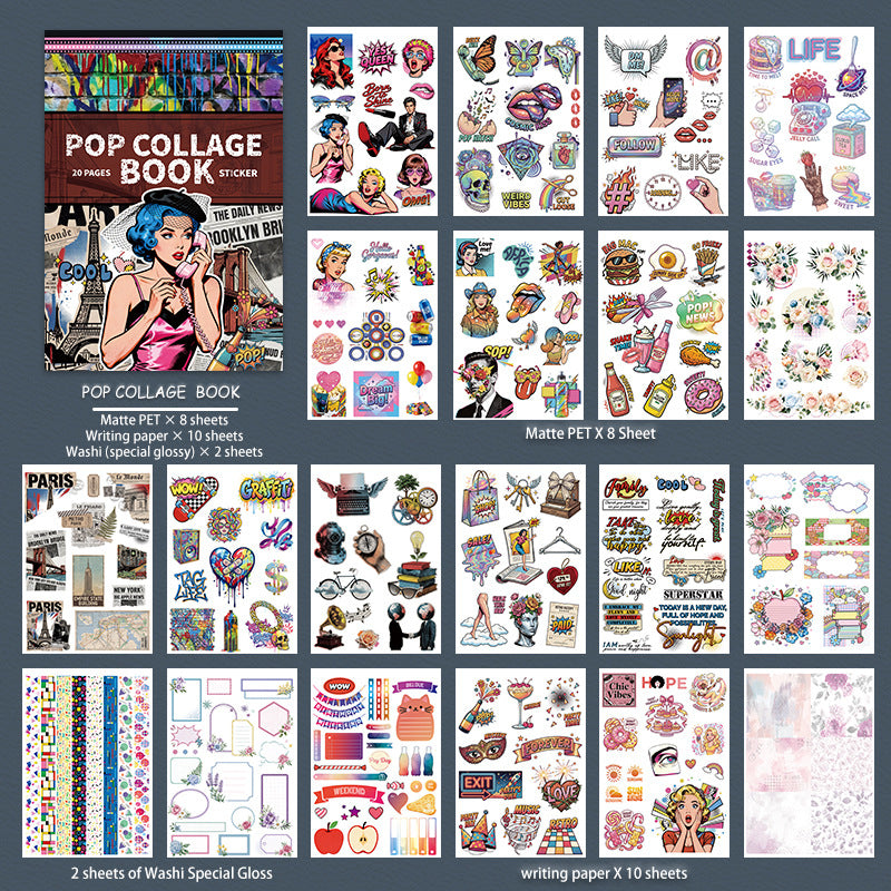 A5 Mixed Material Sticker Book TZH166