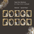 10 Pcs Embossed Window Frame Cardstock Paper TYCY