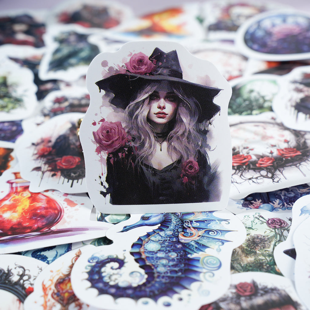 30 Pcs Magic Theme Stickers QHMFS