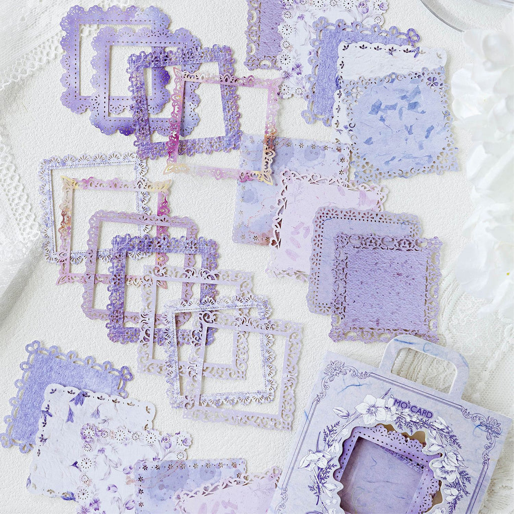 30 Pcs Lace Edged Background Paper LSGY