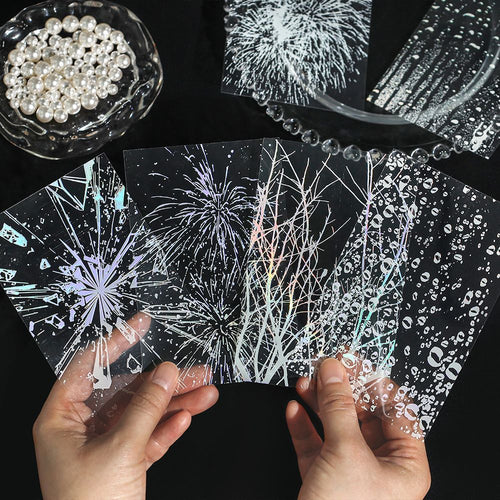 10 Pcs Firework Tree PET Stickers LMSX