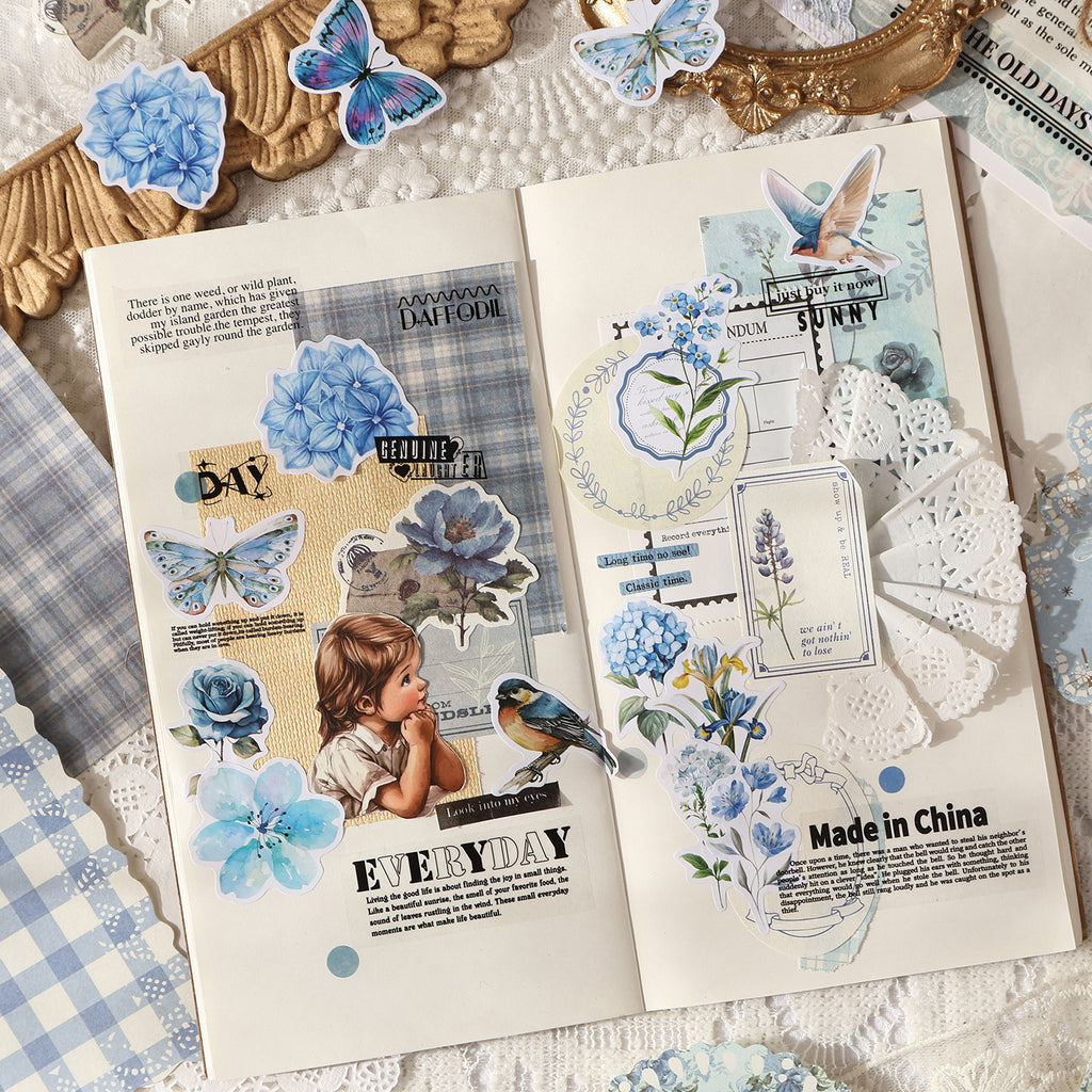 30 Pcs Vintage Collage PET Stickers BYWY