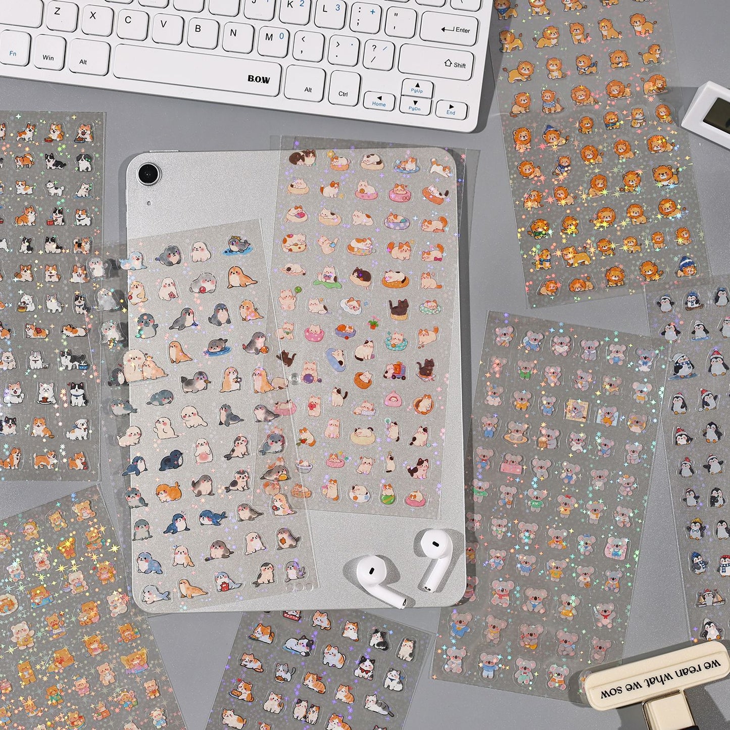 1 Sheet Cute Animal Planner Stickers KLMYJ