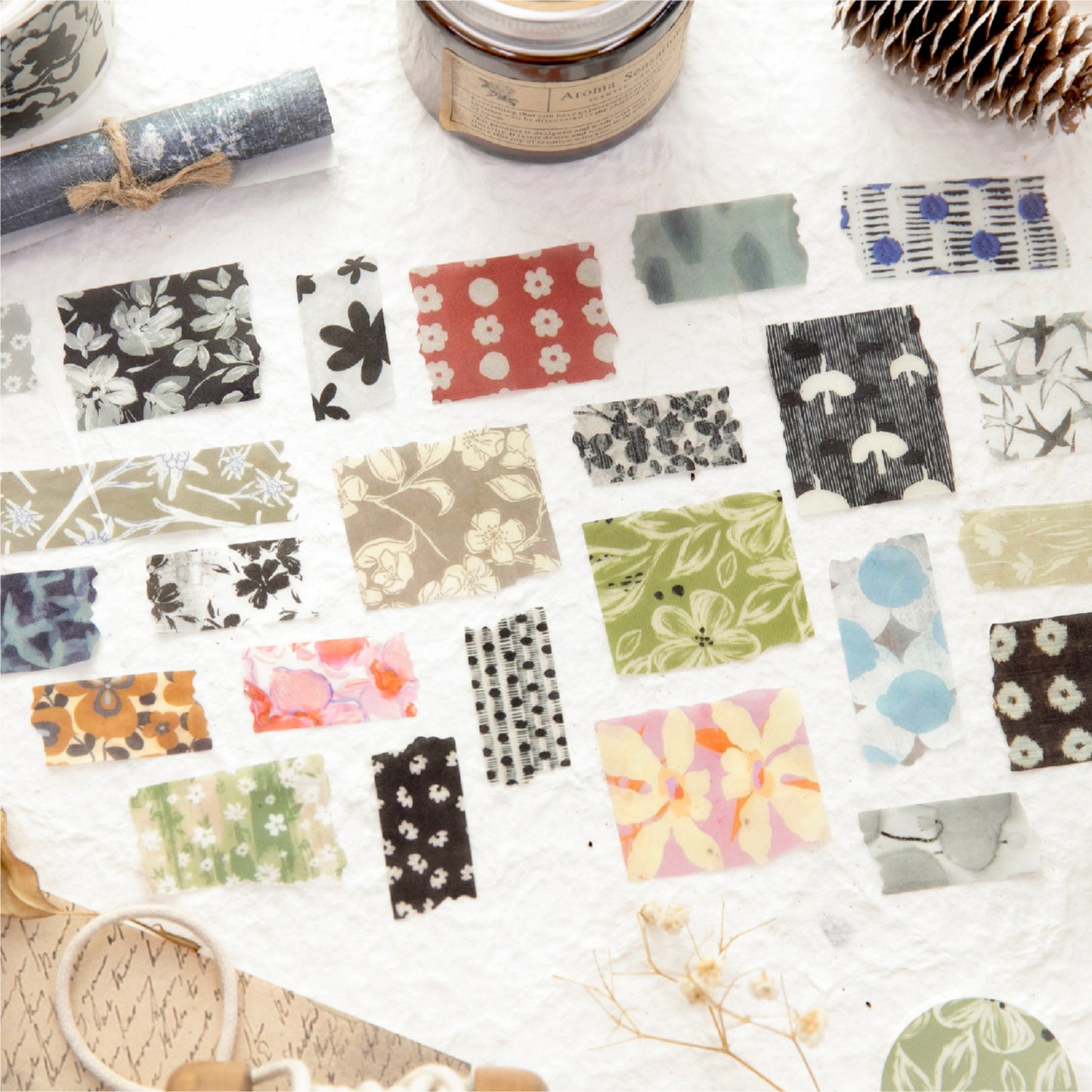 1 Roll Floral Washi Stickers Tape KSZY