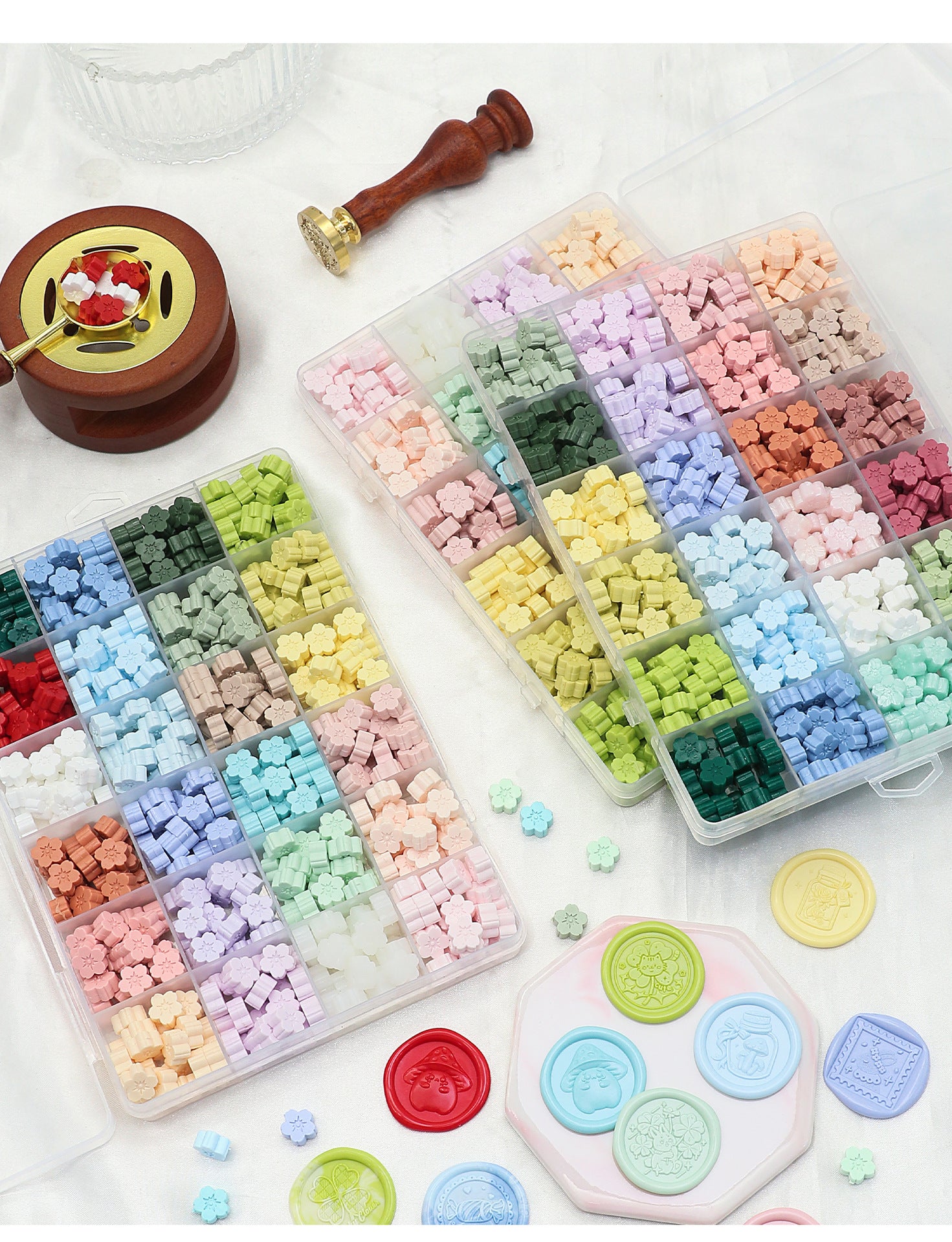 Spring Symphony: 24-Color Professional Wax Seal Beads Set
