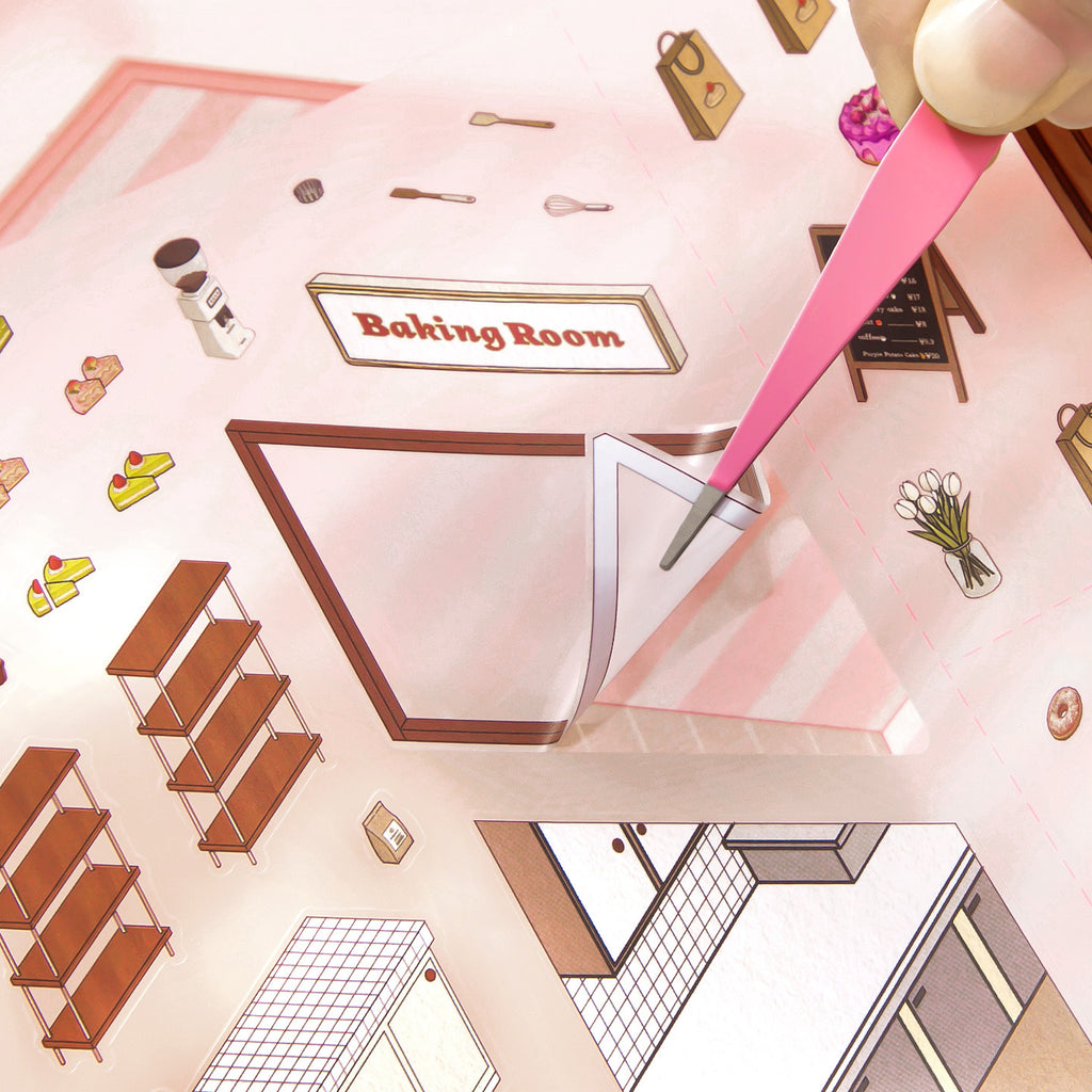3D Bakery Scene DIY Stickers Kit DPJY