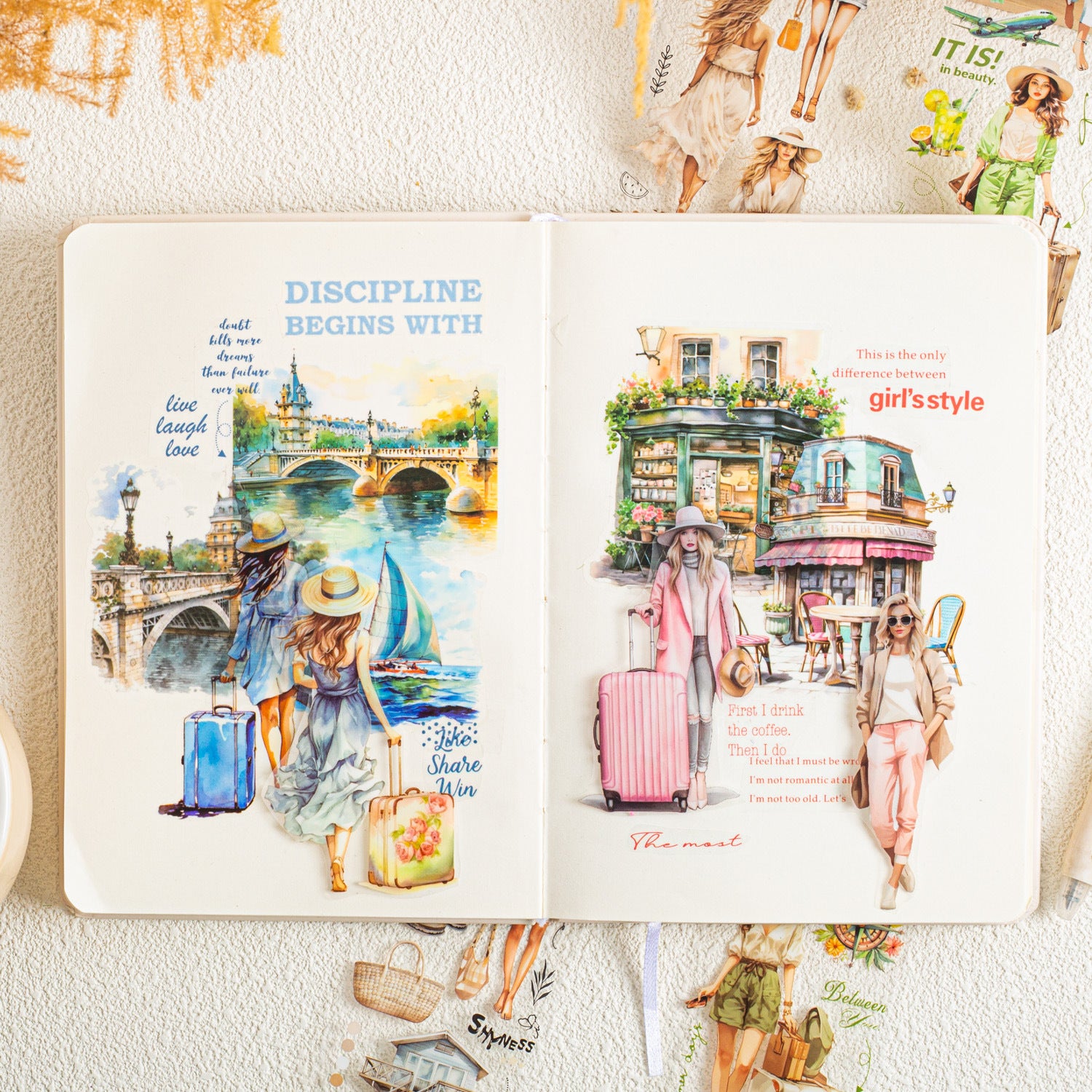 1 Roll Travel Theme PET Tape LXJH