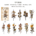 20 Pcs Natuer Plant Flower Collage Stickers GHSZ