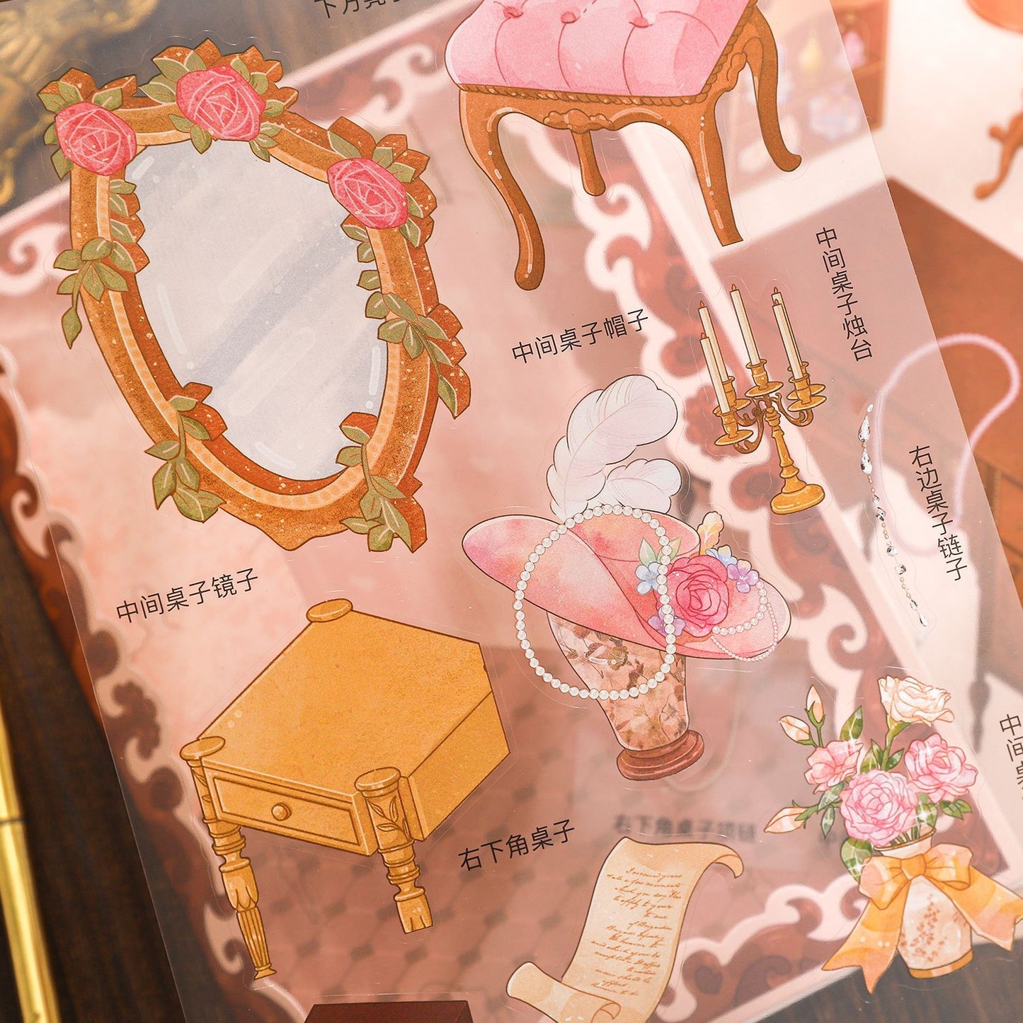 3D Dressing Table DIY Stickers Kit JSSA